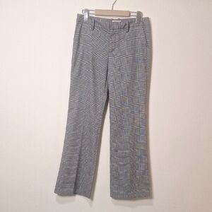 Gap Y2K straight Fit Stretch 8.5" Rise Glen Plaid Straight Leg Pants Size 2